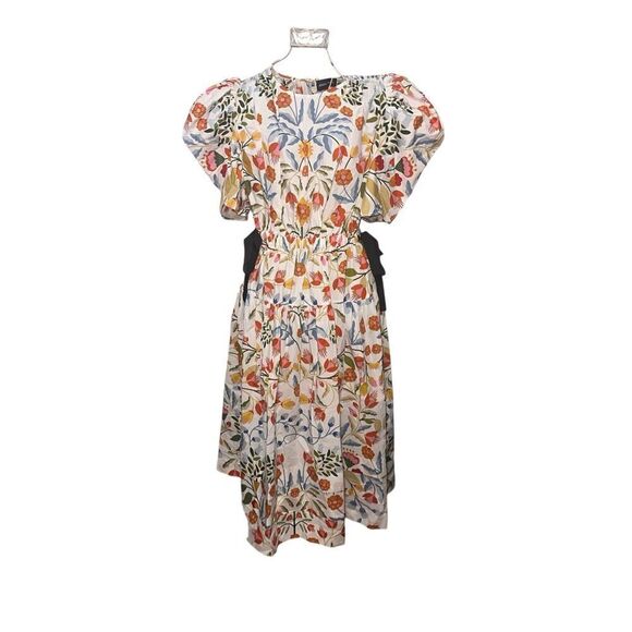 NEW WITH TAGS SHOWSTOPPER BEAUTIFUL JESSIE ZHAO NEW YORK Flower Cotton Midi Dres - Picture 4 of 16